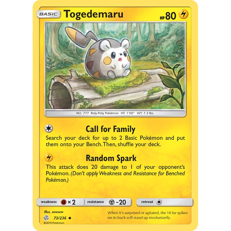 Togedemaru (73/236) [Sun & Moon: Cosmic Eclipse]