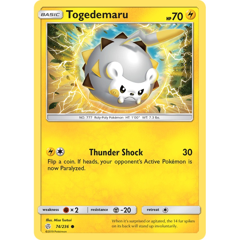 Togedemaru (74/236) [Sun & Moon: Cosmic Eclipse]