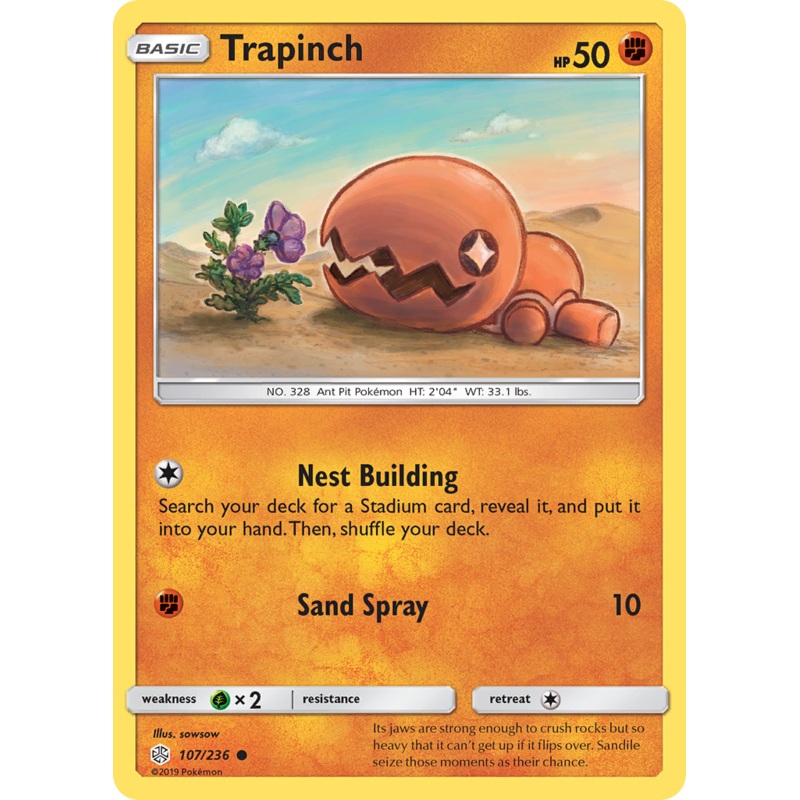 Trapinch (107/236) [Sun & Moon: Cosmic Eclipse]