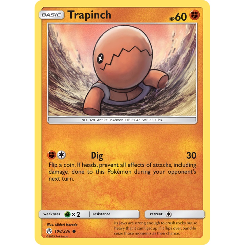 Trapinch (108/236) [Sun & Moon: Cosmic Eclipse]
