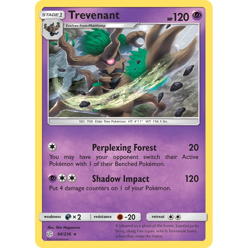 Trevenant (94/236) [Sun & Moon: Cosmic Eclipse]