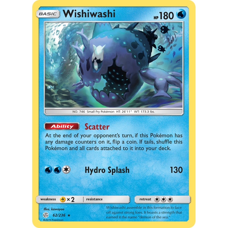 Wishiwashi (62/236) [Sun & Moon: Cosmic Eclipse]