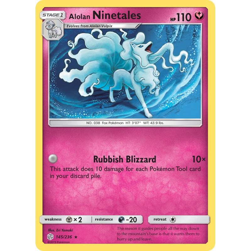 Alolan Ninetales (145/236) [Sun & Moon: Cosmic Eclipse]