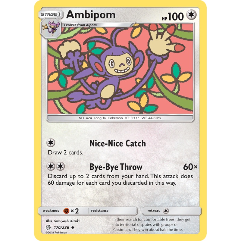 Ambipom (170/236) [Sun & Moon: Cosmic Eclipse]