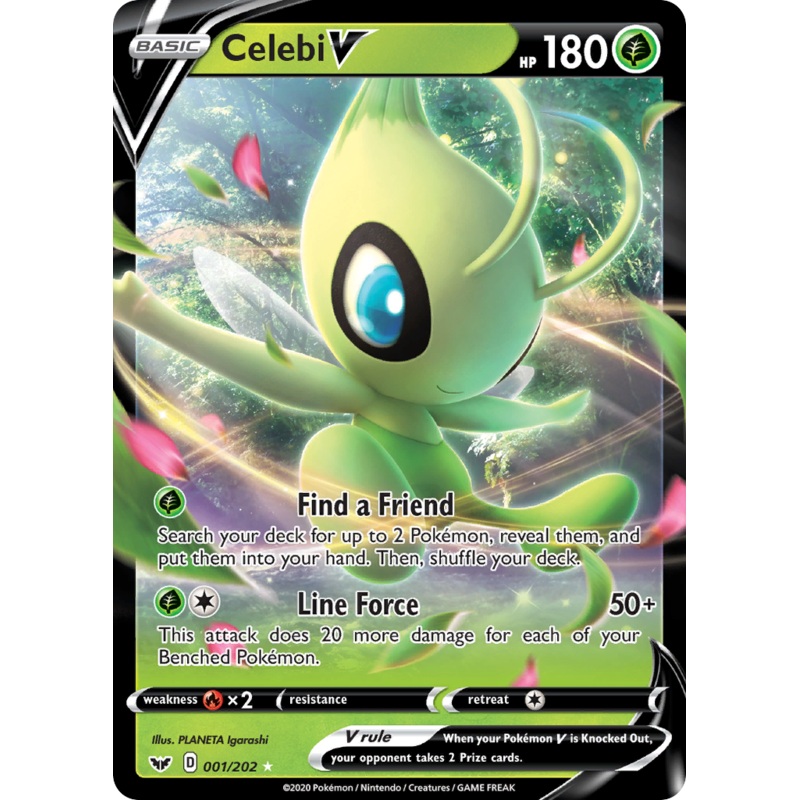 Celebi V (001/202) [Sword & Shield: Base Set]