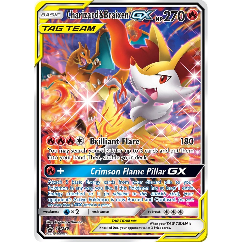 Charizard & Braixen GX (SM230) [Sun & Moon: Black Star Promos]