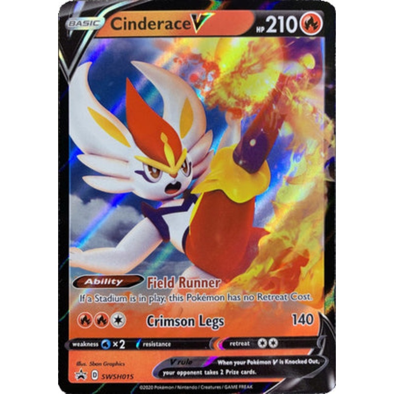 Cinderace V (SWSH015) [Sword & Shield: Black Star Promos]