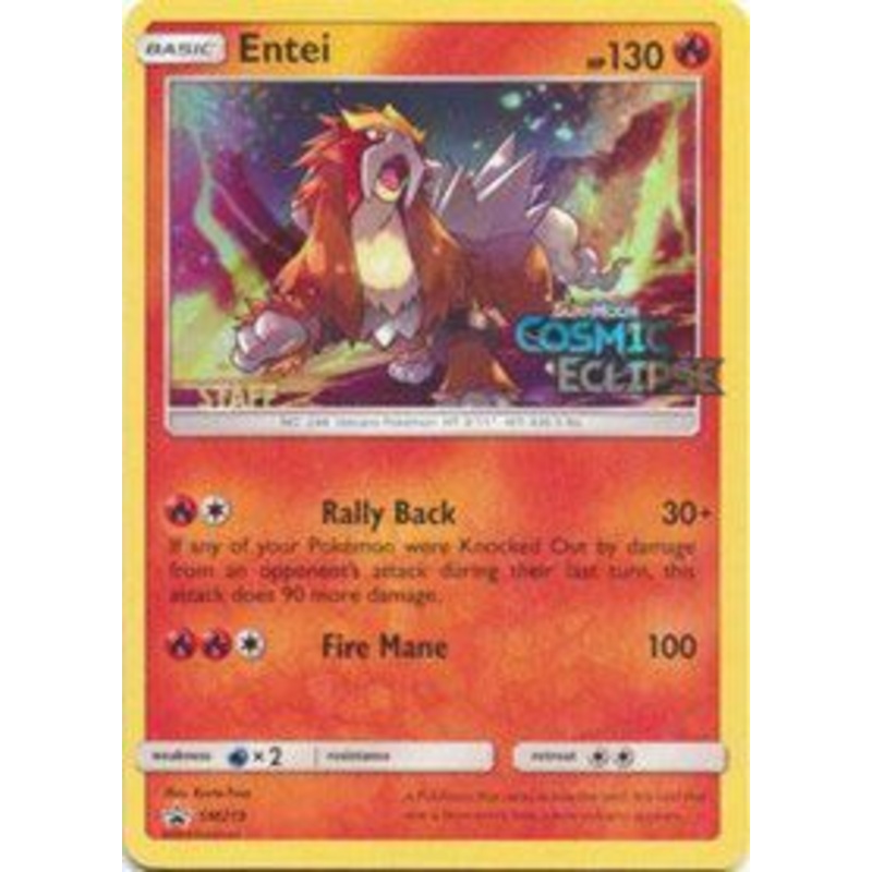 Entei (SM219) (Staff Prerelease Promo) [Sun & Moon: Black Star Promos]