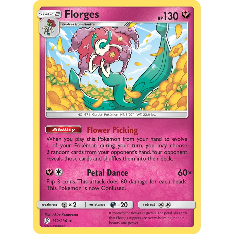 Florges (152/236) [Sun & Moon: Cosmic Eclipse]
