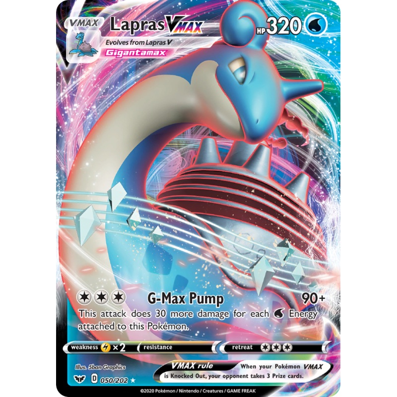 Lapras VMAX (050/202) [Sword & Shield: Base Set]