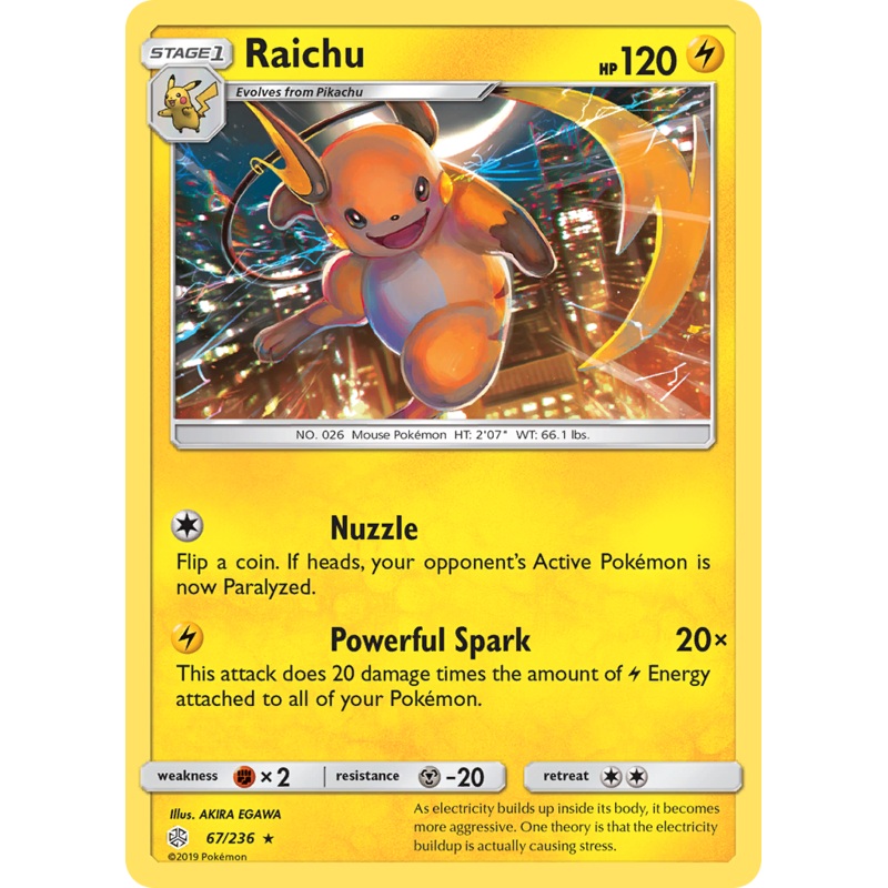 Raichu (67/236) [Sun & Moon: Cosmic Eclipse]