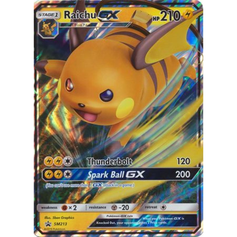Raichu GX (SM213) (Jumbo Card) [Sun & Moon: Black Star Promos]