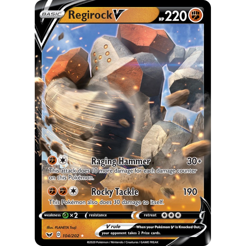 Regirock V (104/202) [Sword & Shield: Base Set]