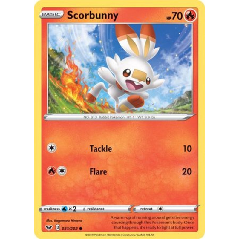 Scorbunny (031/202) (Premium Collection) [Sword & Shield: Base Set]