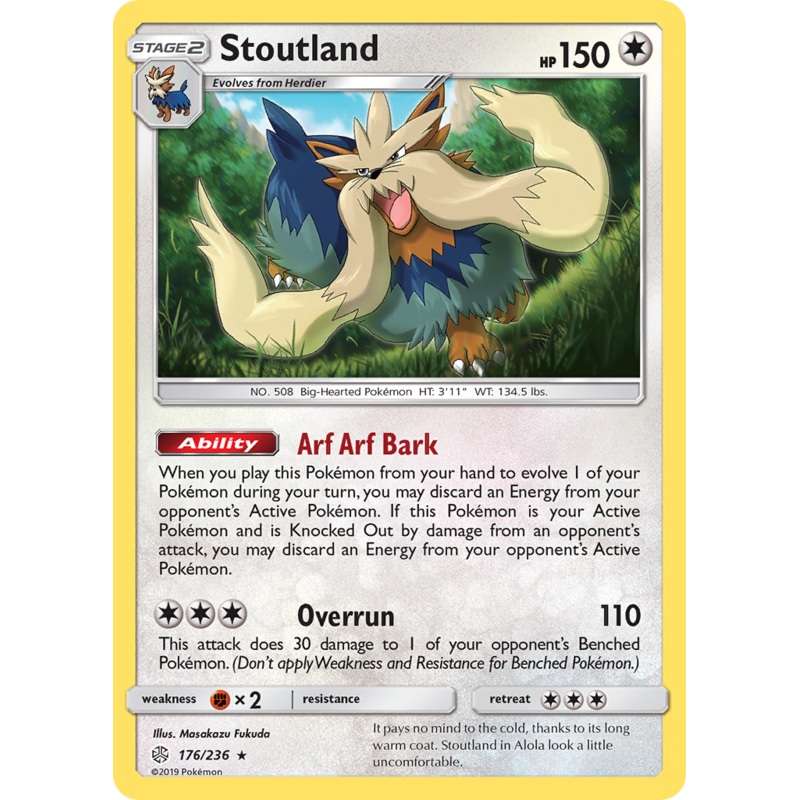 Stoutland (176/236) [Sun & Moon: Cosmic Eclipse]
