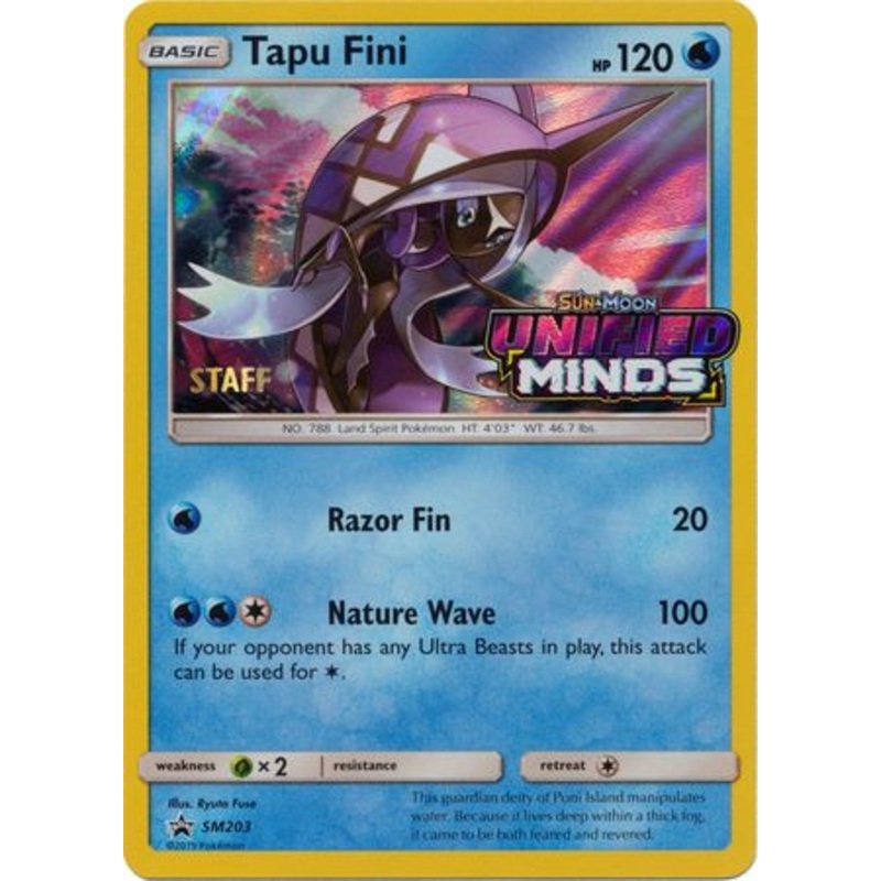 Tapu Fini (SM203) (Staff Prerelease Promo) [Sun & Moon: Black Star Promos]