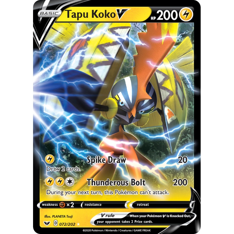 Tapu Koko V (072/202) [Sword & Shield: Base Set]