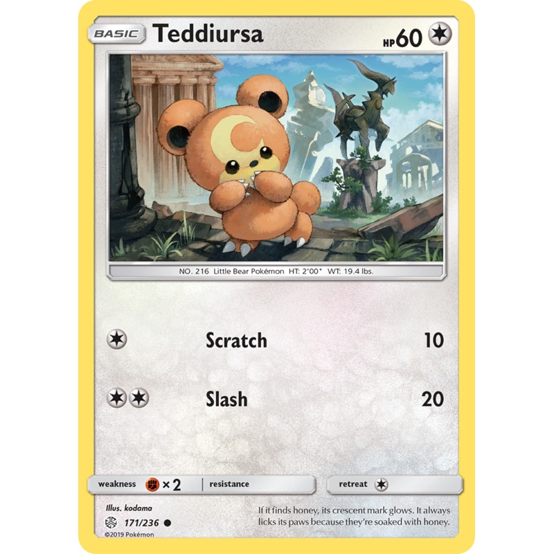 Teddiursa (171/236) [Sun & Moon: Cosmic Eclipse]