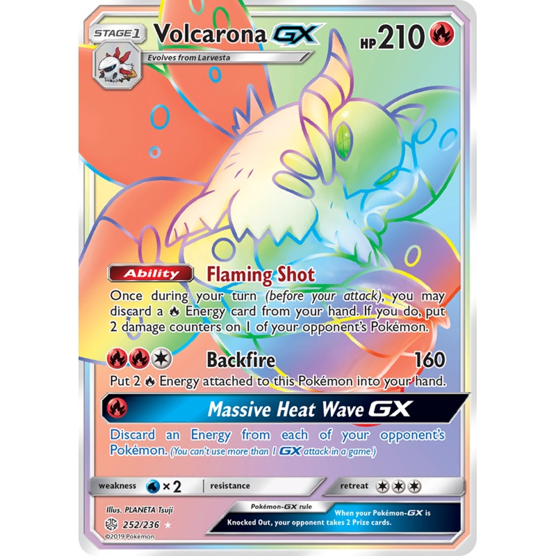 Volcarona GX (252/236) [Sun & Moon: Cosmic Eclipse]