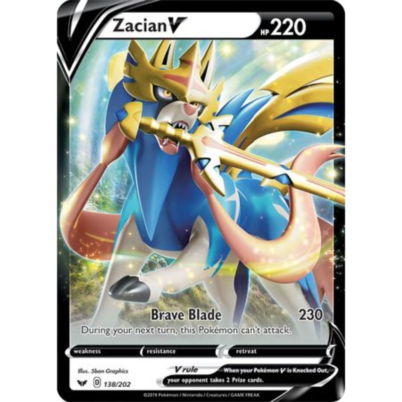 Zacian V (138/202) (Jumbo Card) [Sword & Shield: Base Set]