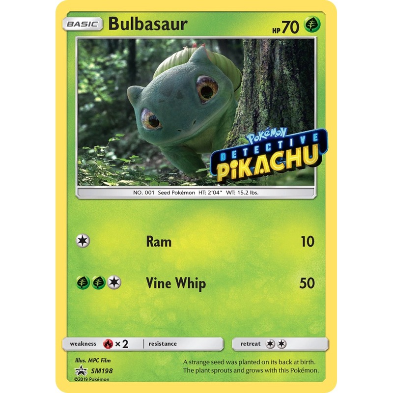 Bulbasaur (SM198) (Detective Pikachu Stamped) [Sun & Moon: Black Star Promos]