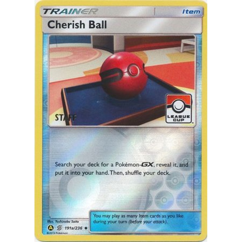 Cherish Ball (191a/236) (League Promo Staff) [Sun & Moon: Unified Minds]