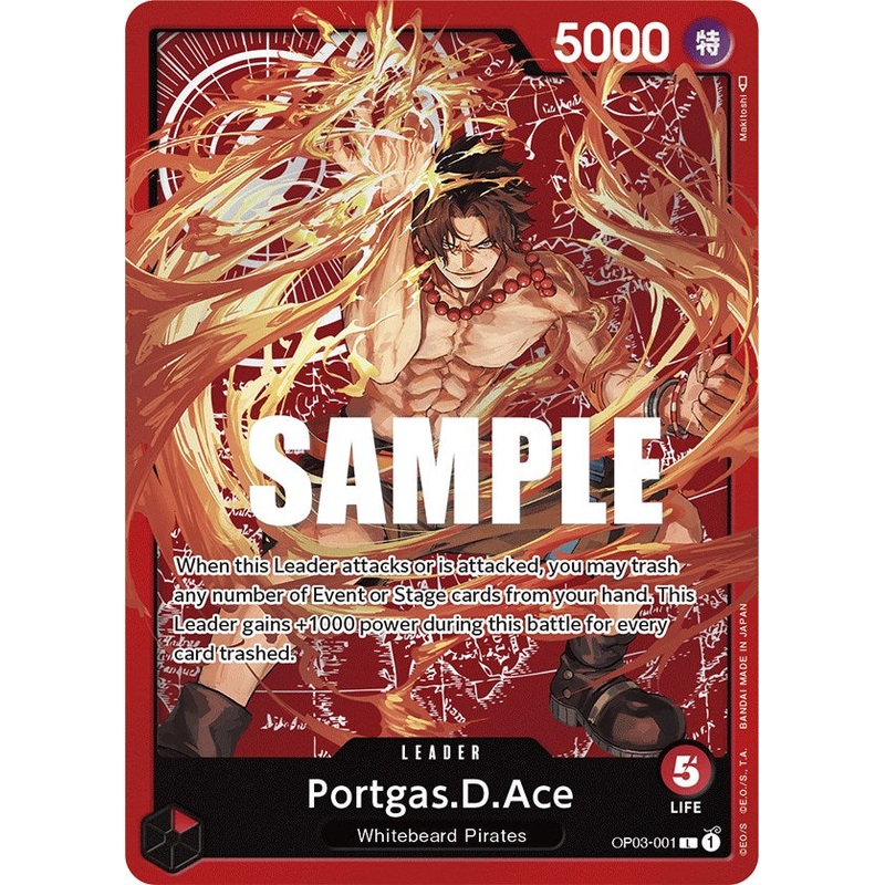 Portgas.D.Ace (Alternate Art) (Map) [Pillars of Strength]