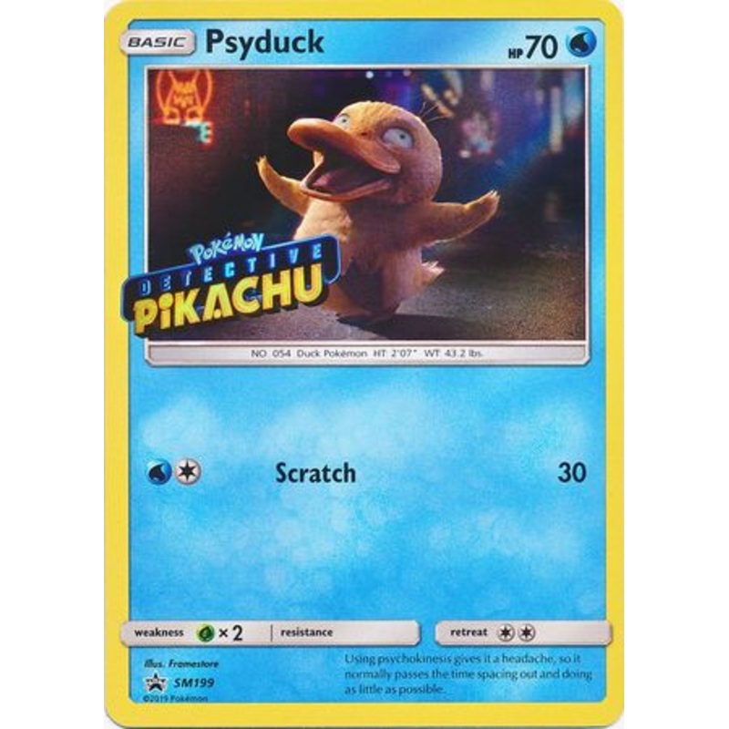 Psyduck Detective (SM199) (Pikachu Stamped) [Sun & Moon: Black Star Promos]