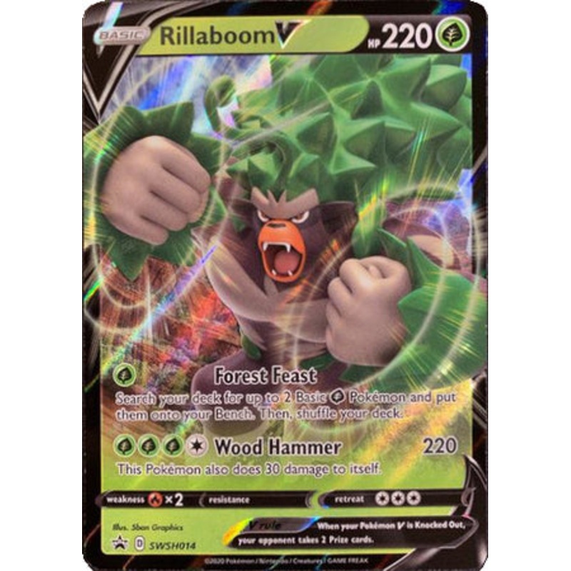 Rillaboom V (SWSH014) [Sword & Shield: Black Star Promos]