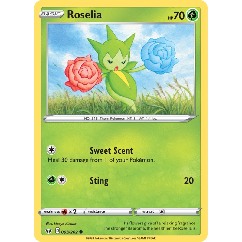 Roselia (003/202) [Sword & Shield: Base Set]