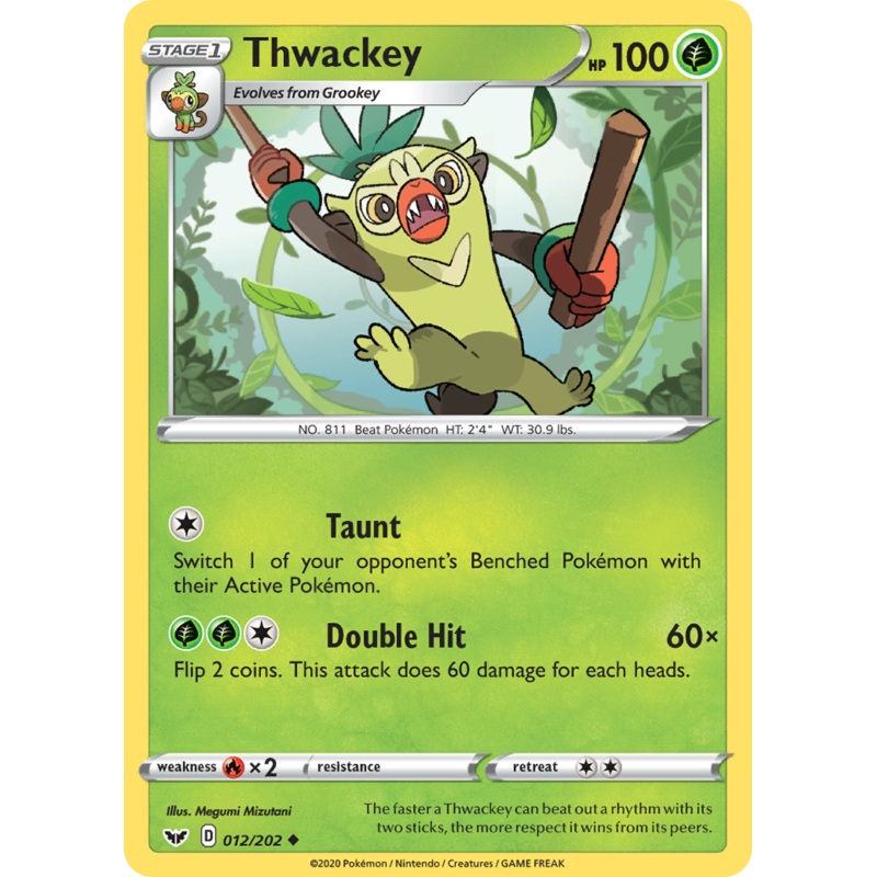 Thwackey (012/202) [Sword & Shield: Base Set]
