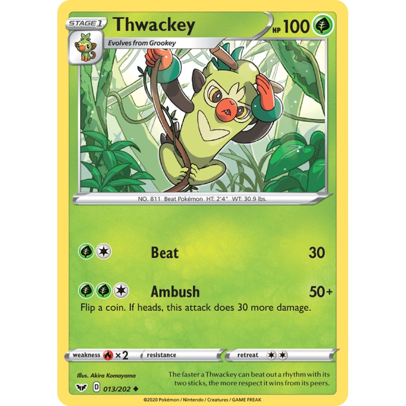 Thwackey (013/202) [Sword & Shield: Base Set]