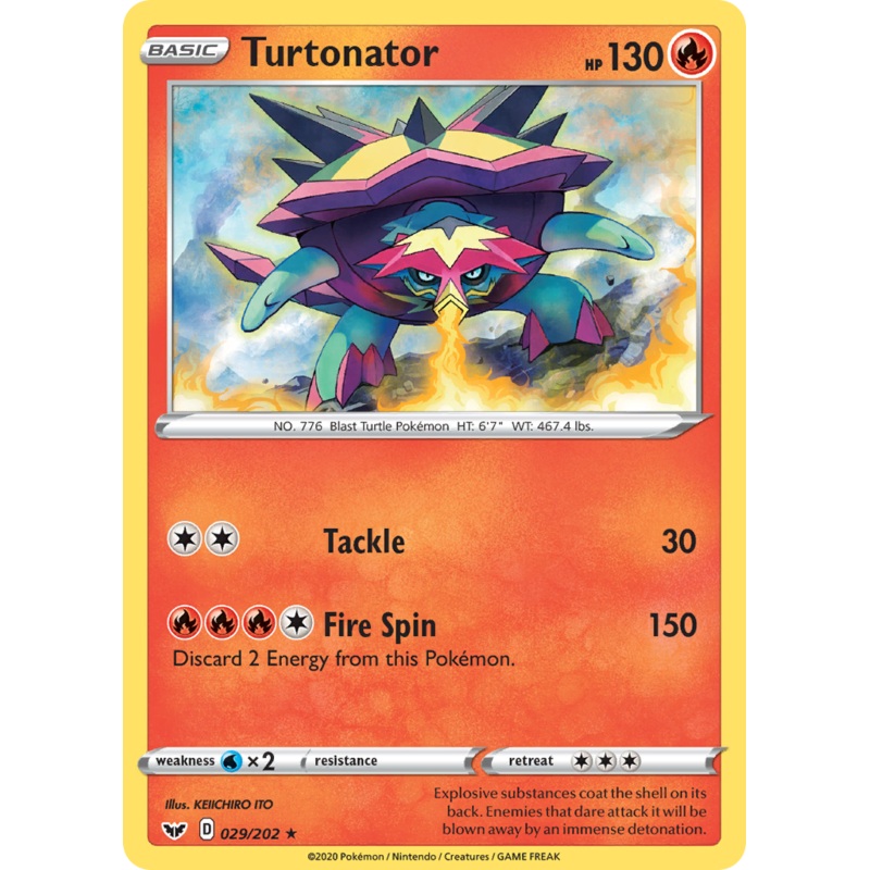 Turtonator (029/202) [Sword & Shield: Base Set]