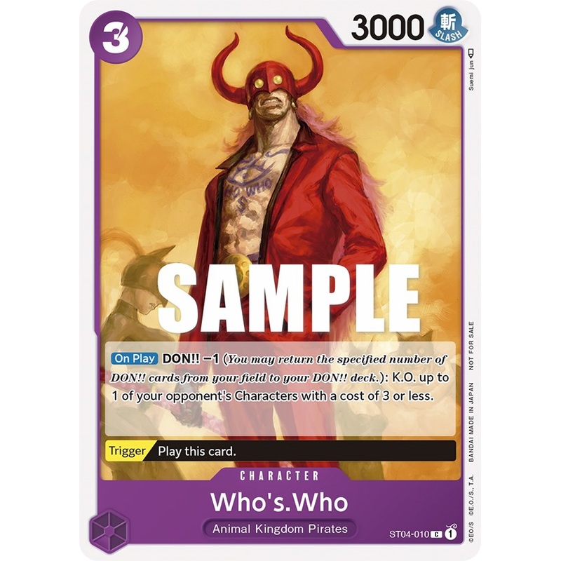 Who's.Who (Tournament Pack Vol. 3) [Participant] [One Piece Promotion Cards]