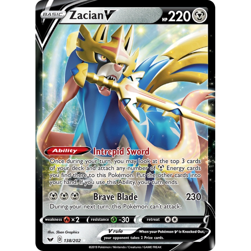 Zacian V (138/202) [Sword & Shield: Base Set]