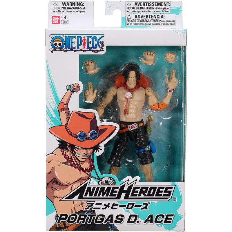 Ban Dai - Anime Heroes 6" - One Piece - Portgas D. Ace