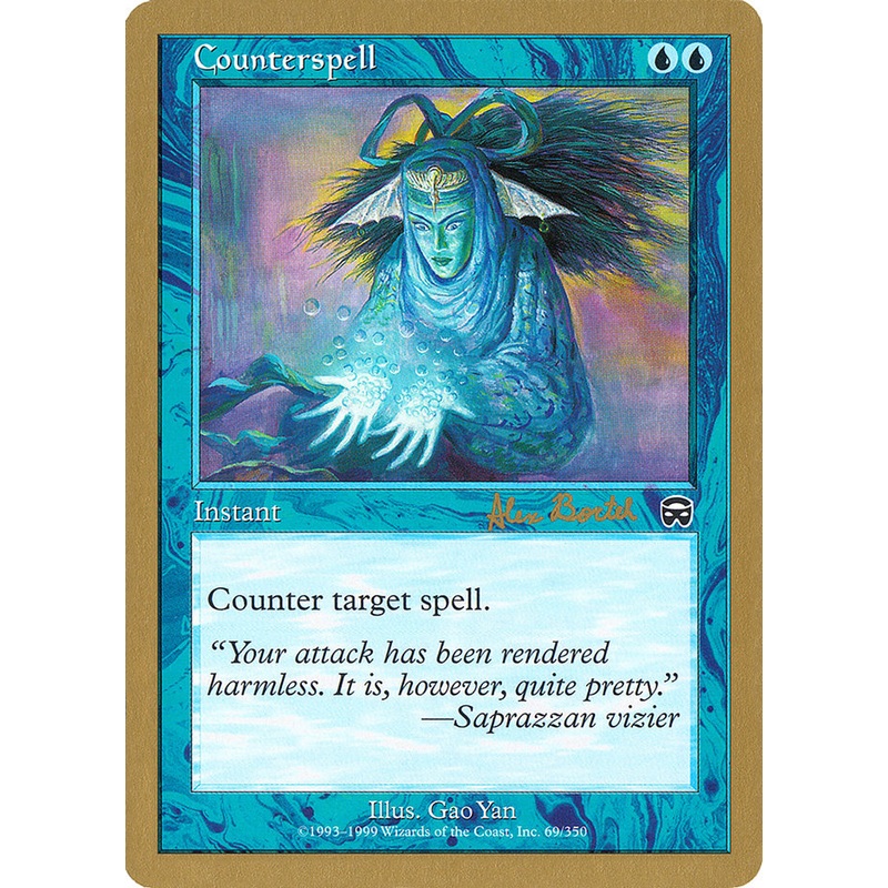 Counterspell (Alex Borteh) (MMQ) [World Championship Decks 2001]