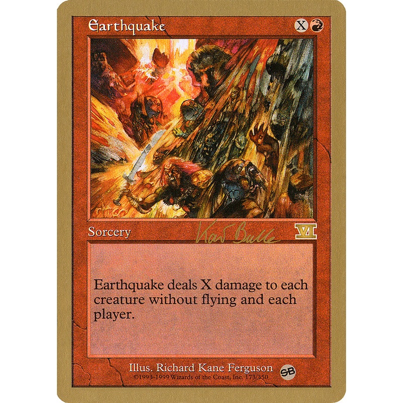 Earthquake (Kai Budde) (SB) [World Championship Decks 1999]
