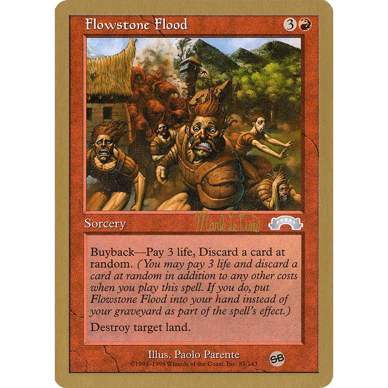 Flowstone Flood (Mark Le Pine) (SB) [World Championship Decks 1999]