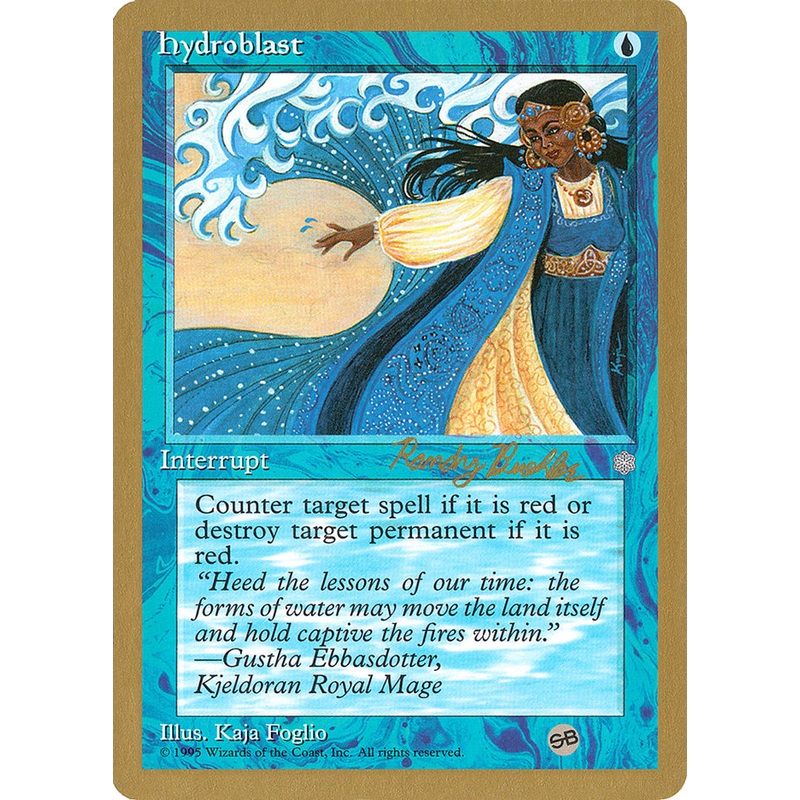 Hydroblast (Randy Buehler) (SB) [World Championship Decks 1998]