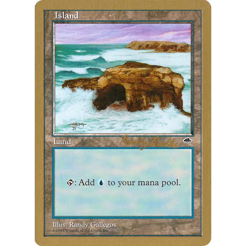 Island (rb336) (Randy Buehler) [World Championship Decks 1998]
