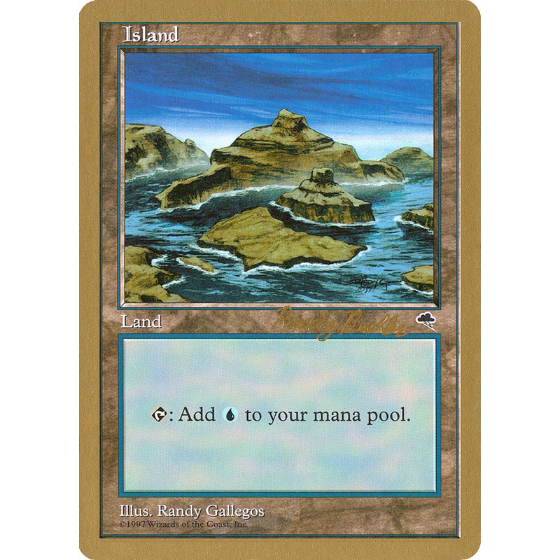 Island (rb338) (Randy Buehler) [World Championship Decks 1998]