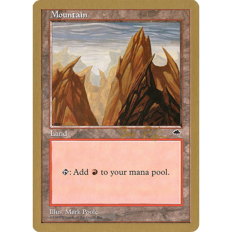 Mountain (br343) (Ben Rubin) [World Championship Decks 1998]