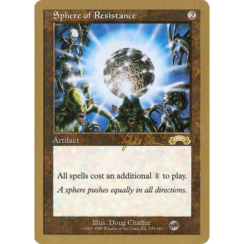 Sphere of Resistance (Jakub Slemr) (SB) [World Championship Decks 1999]