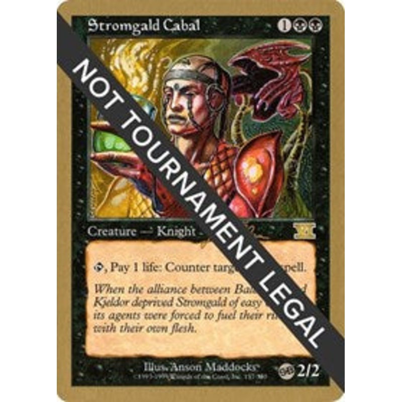 Stromgald Cabal - 1999 Jakub Slemr (6ED) (SB) [World Championship Decks 1999]
