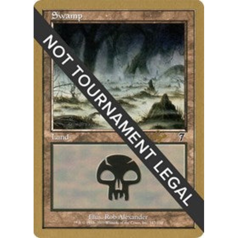 Swamp (347) - 2001 Tom van de Logt (7ED) [World Championship Decks 2001]