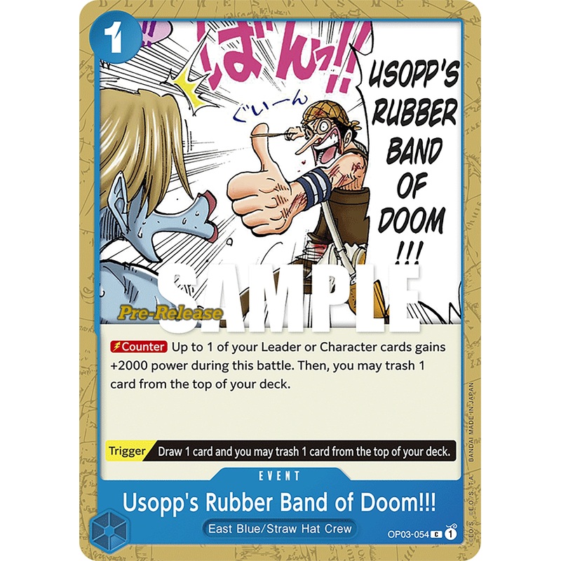 Usopp's Rubber Band of Doom!!! [Pillars of Strength Pre-Release Cards]
