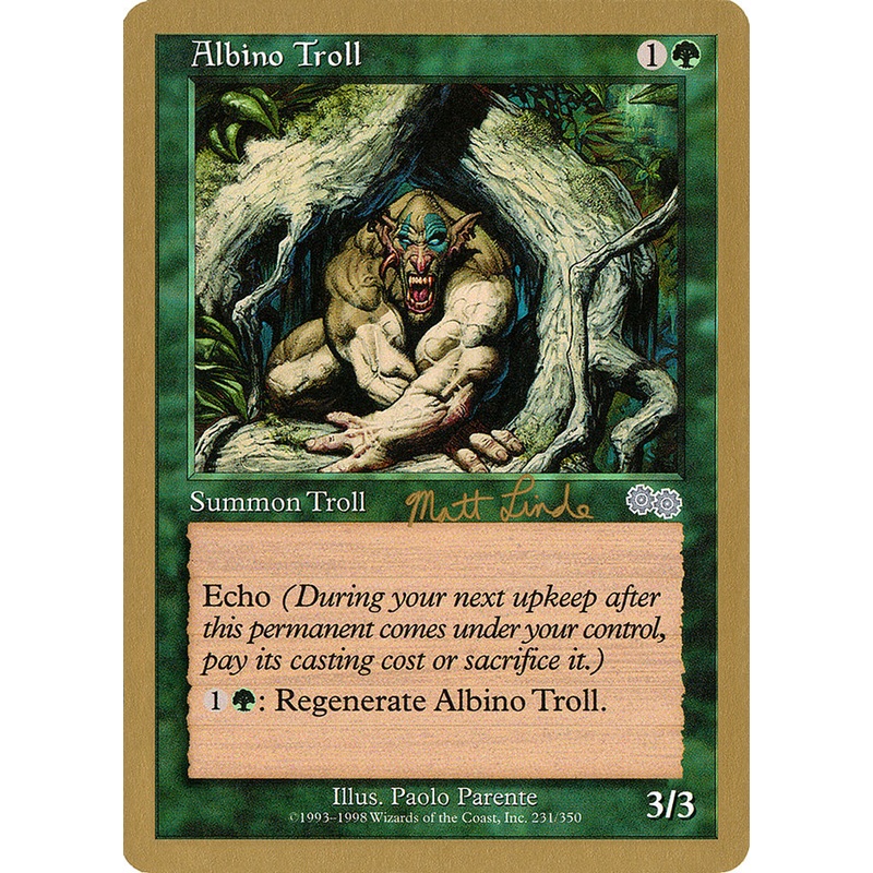 Albino Troll (Matt Linde) [World Championship Decks 1999]