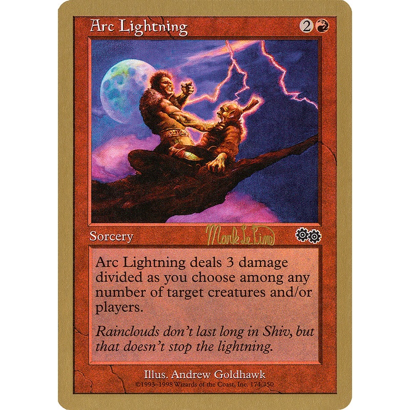 Arc Lightning (Mark Le Pine) [World Championship Decks 1999]