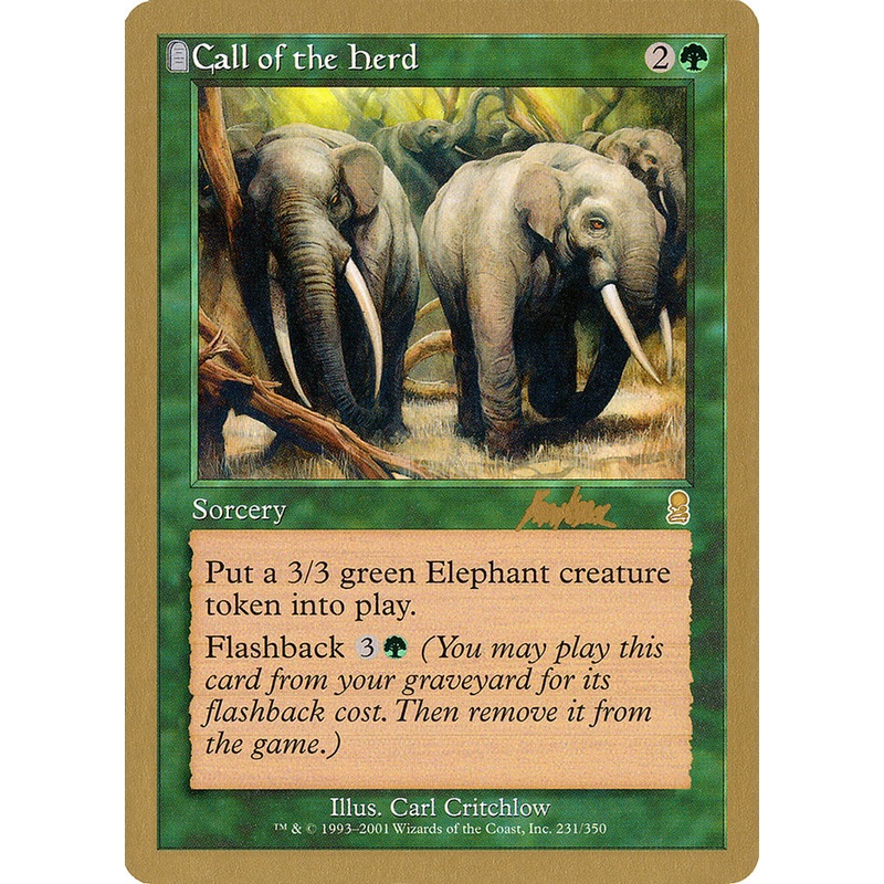 Call of the Herd (Brian Kibler) [World Championship Decks 2002]